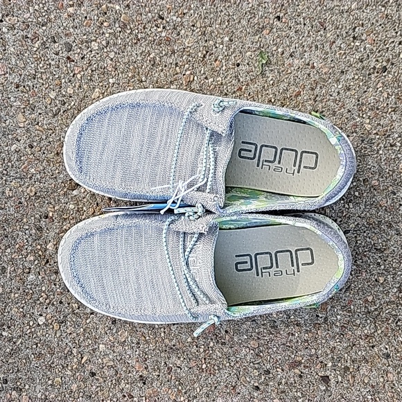 NWT NEW Hey Dude Wendy Youth Stretch Pearl River Size 13 - Picture 4 of 12